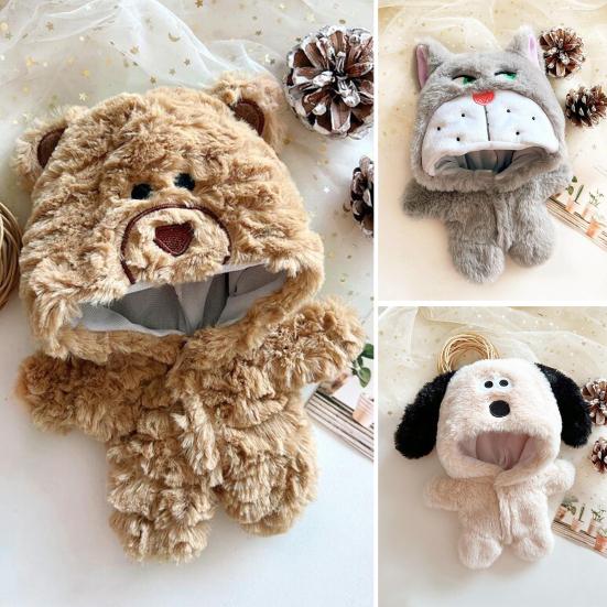 Костюм медведя, кошки, собаки, игрушки, симпатичное, уютное, на ощупь, пальто с капюшоном, 20 см, хлопковый комбинезон для кукол, боди для кукол светло-коричневого
Костюм медведя, кошки, собаки, игрушки, симпатичное, уютное, на ощупь, пальто с капюшоном, 20 см, хлопковый комбинезон для кукол, боди для кукол светло-коричневого