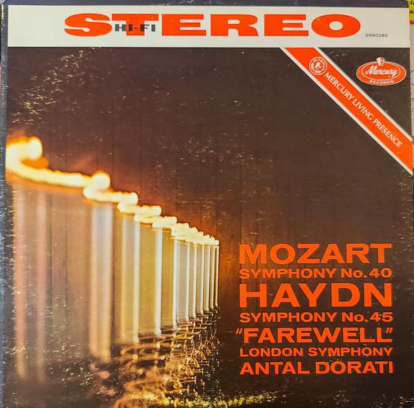 LP Record WOLFGANG AMADEUS MOZART JOSEPH HAY Symphony No. 40 Symphony No. 45 SR90280 Mercury Mercur 1962 US Classical Used
LP Record WOLFGANG AMADEUS MOZART JOSEPH HAY Symphony No. 40 Symphony No. 45 SR90280 Mercury Mercur 1962 US Classical Used