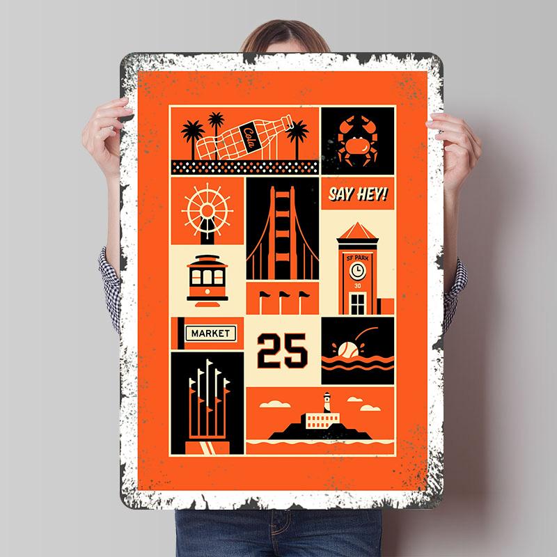 San Francisco Travel Poster Customized Wall Art Vintage Metal Signs Retro Tin Plaque for Man Cave Office Decor Bar Accessories 20x30cm(7.8x11.8inch)
San Francisco Travel Poster Customized Wall Art Vintage Metal Signs Retro Tin Plaque for Man Cave Office Decor Bar Accessories 20x30cm(7.8x11.8inch)