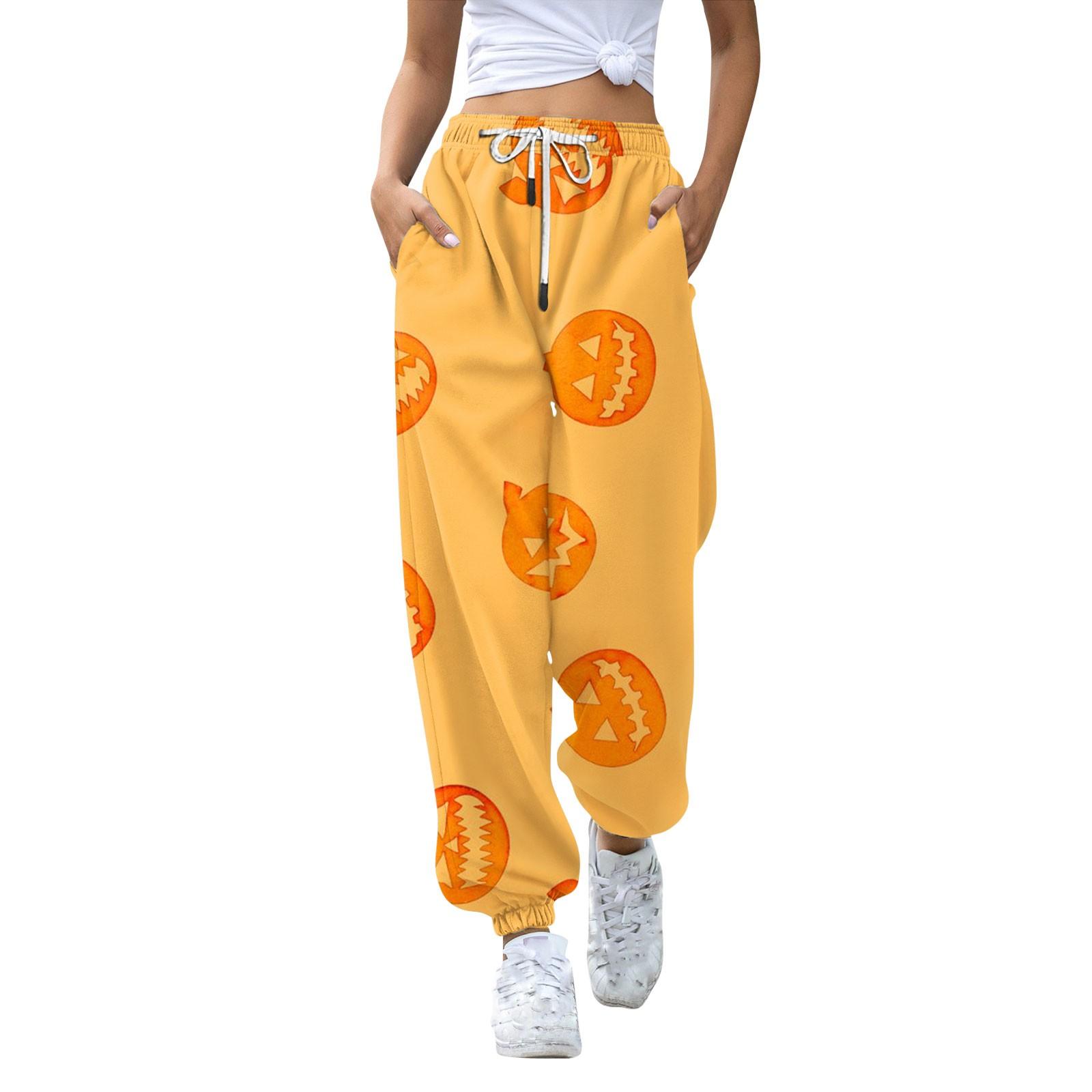 Женские повседневные модные брюки для отдыха с принтом на Хэллоуин, спортивные штаны, брюки с эластичной резинкой на талии, брюки со шнурком S оранжевый
Женские повседневные модные брюки для отдыха с принтом на Хэллоуин, спортивные штаны, брюки с эластичной резинкой на талии, брюки со шнурком S оранжевый