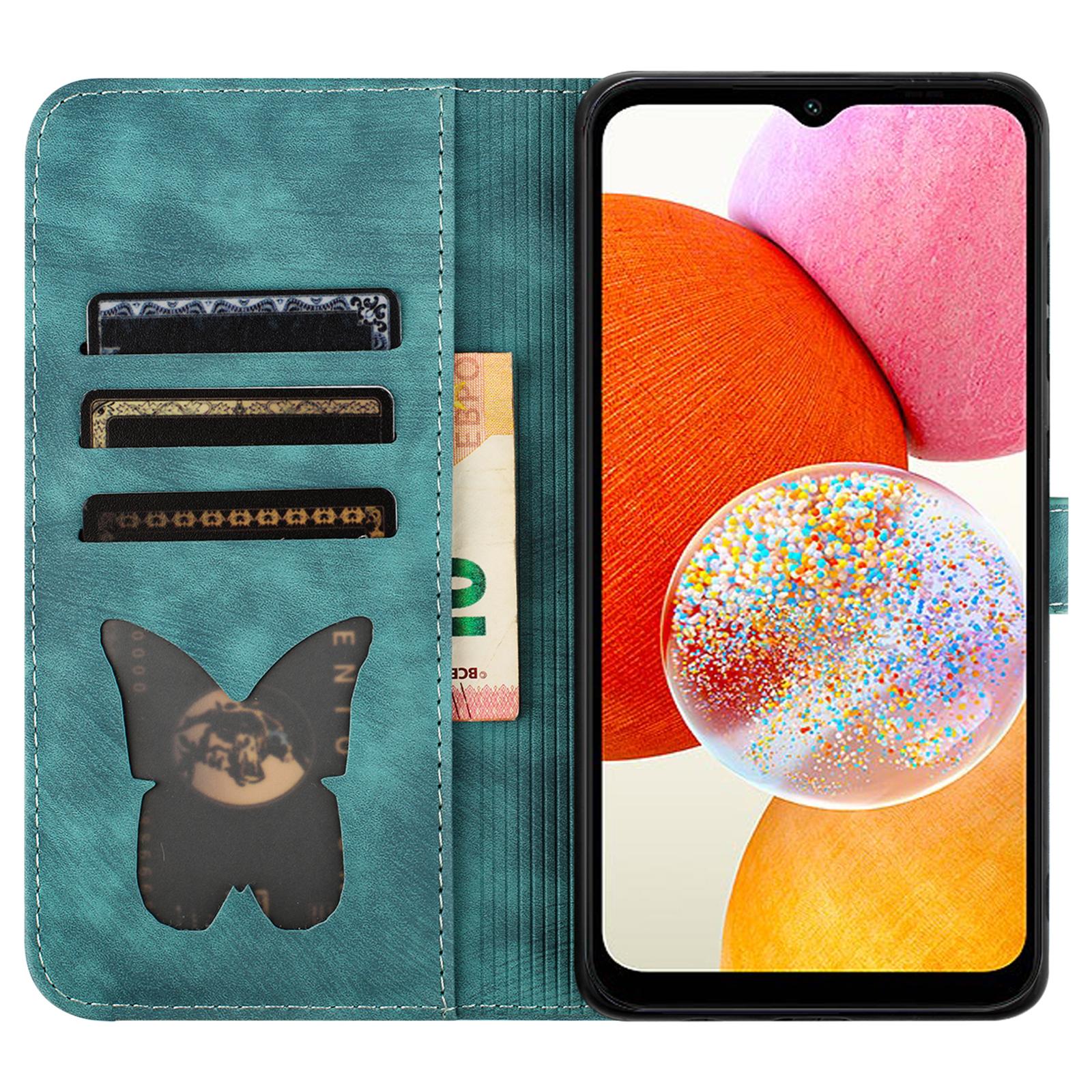 For Samsung Galaxy A14 4G/5G Case Butterfly Cat Pattern Wallet Leather Phone Cover Green
For Samsung Galaxy A14 4G/5G Case Butterfly Cat Pattern Wallet Leather Phone Cover Green