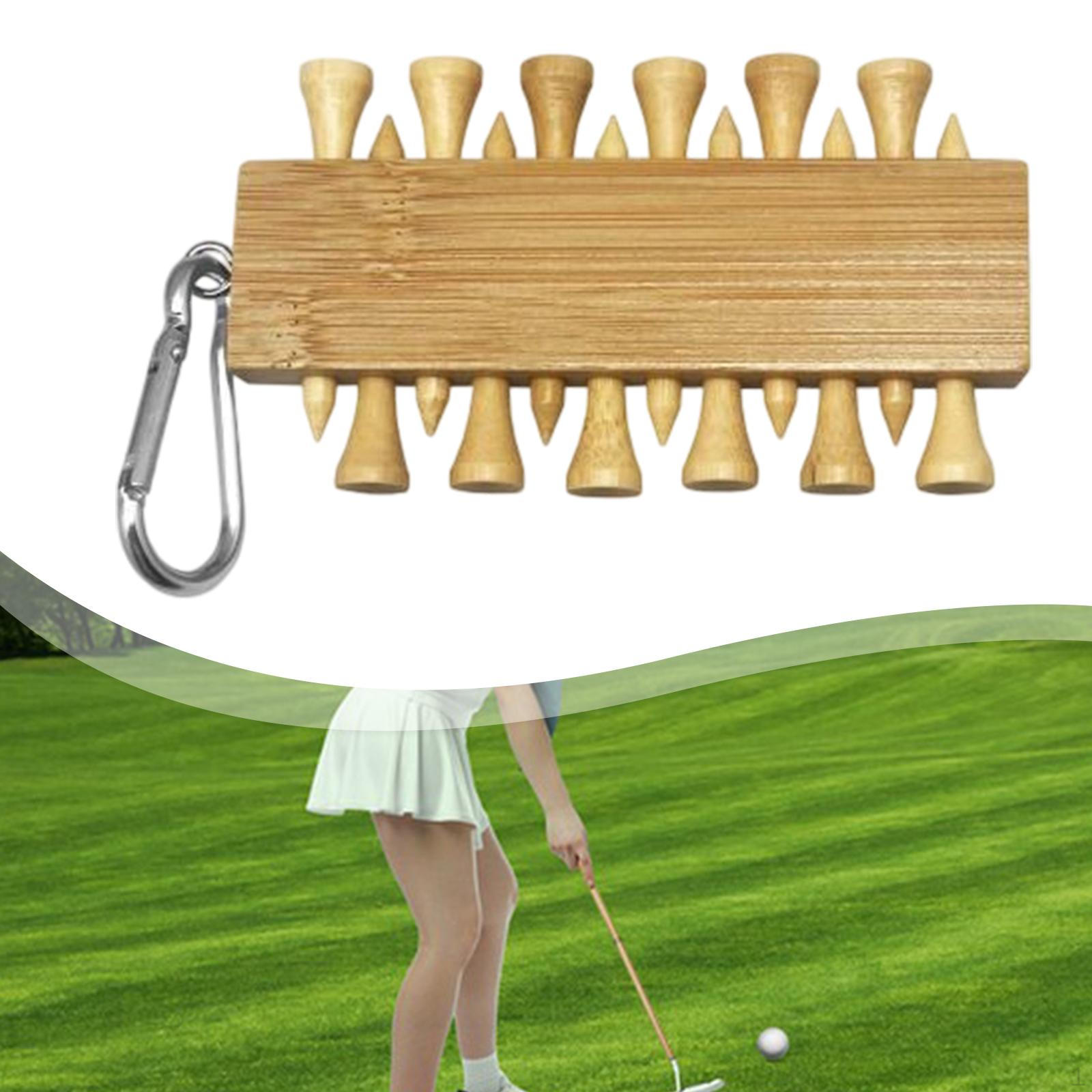 12x Bamboo Golf Tees Practice Tool with Carabiner Strong Holder Set Training
12x Bamboo Golf Tees Practice Tool with Carabiner Strong Holder Set Training