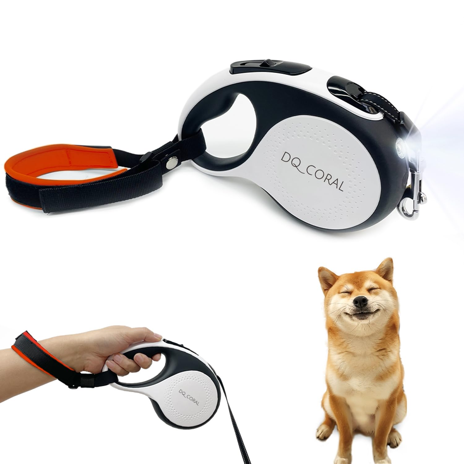 Strap Retractable Dog Leash for Dogs with LED Light 5m Length Rechargeable Retractable Dog Leash with Automatic Rewind Reflective Light for Night
Strap Retractable Dog Leash for Dogs with LED Light 5m Length Rechargeable Retractable Dog Leash with Automatic Rewind Reflective Light for Night