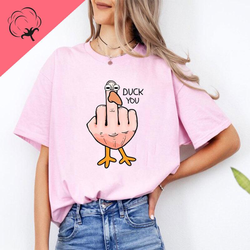 Duck You Inappropriate Funny Duck Middle Finger Graphic TShirts Lover Fun Meme Y2K Clothes Boy Girl Kawaii Cotton Streetwear Tee S
Duck You Inappropriate Funny Duck Middle Finger Graphic TShirts Lover Fun Meme Y2K Clothes Boy Girl Kawaii Cotton Streetwear Tee S