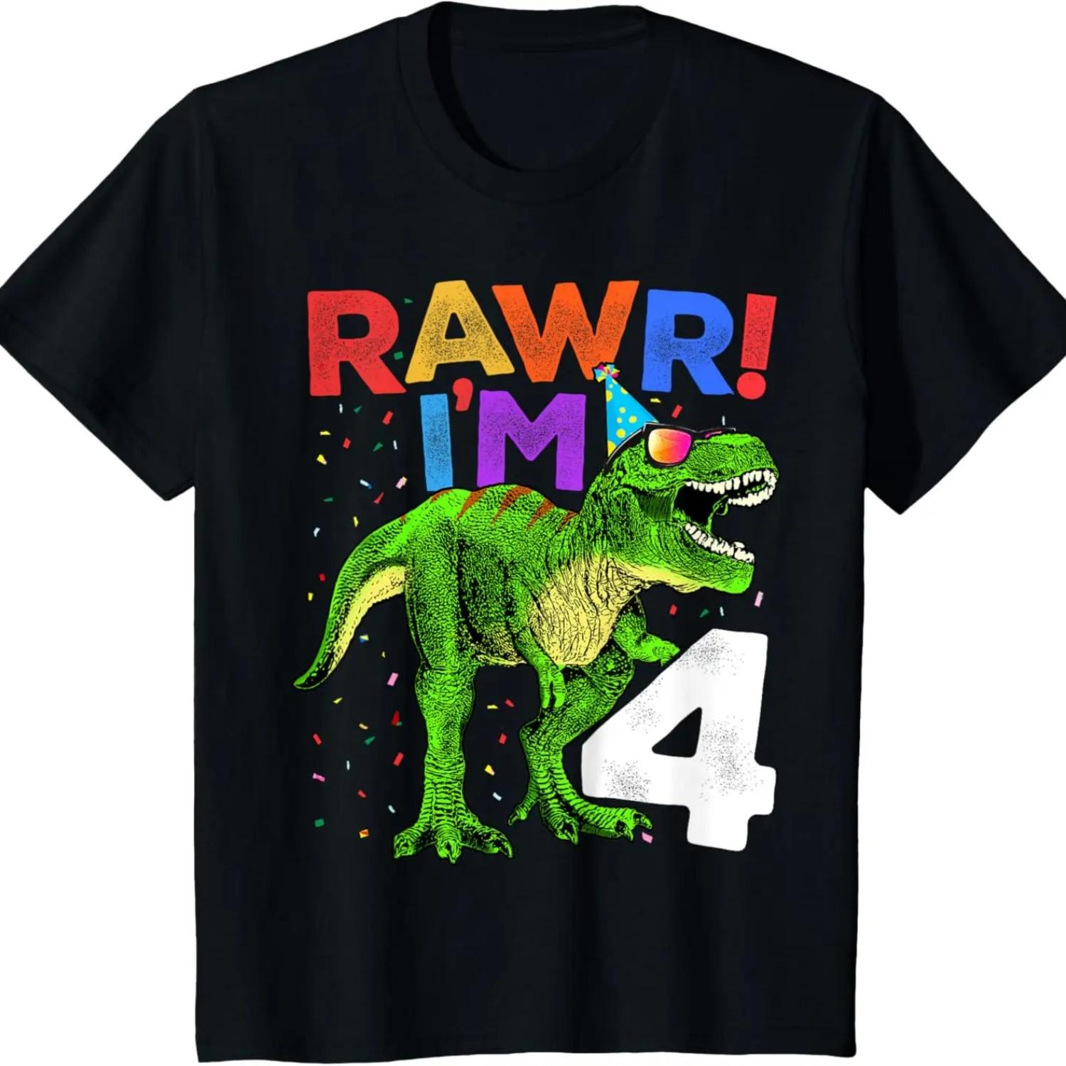 Kids Roar Rawr I m Four Saurus T Rex Dinosaur 4th Birthday Boys 4 T-Shirt XXXXXL чорний
Kids Roar Rawr I m Four Saurus T Rex Dinosaur 4th Birthday Boys 4 T-Shirt XXXXXL чорний