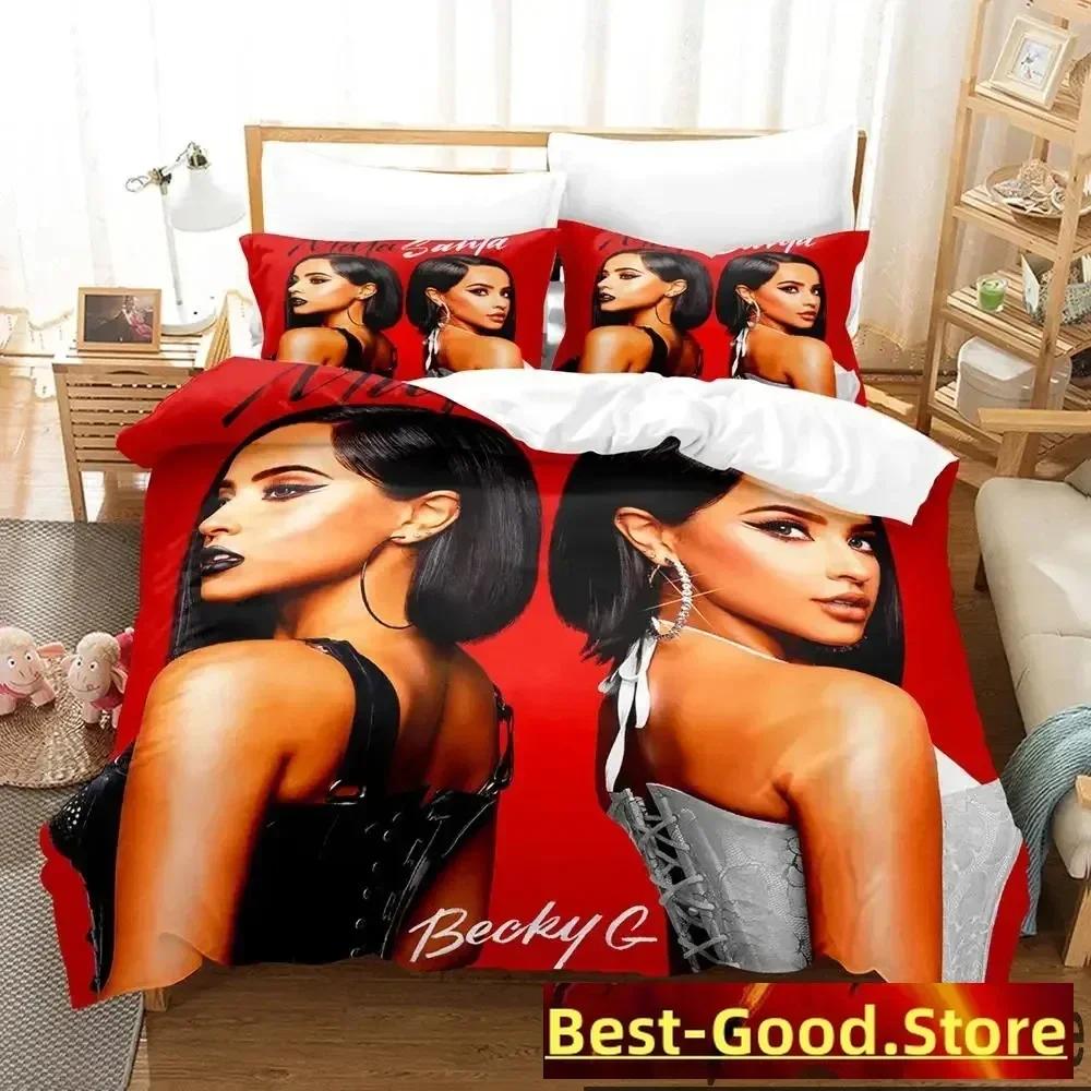 3D Singer Becky G Beding Set Printed Bed Linen Set With Pilowcase Bed Soft Duvet Cover Soft Single Double Quen Super King-Sized Dimensionsd Dimensions 135*200cm Eu-Single
3D Singer Becky G Beding Set Printed Bed Linen Set With Pilowcase Bed Soft Duvet Cover Soft Single Double Quen Super King-Sized Dimensionsd Dimensions 135*200cm Eu-Single