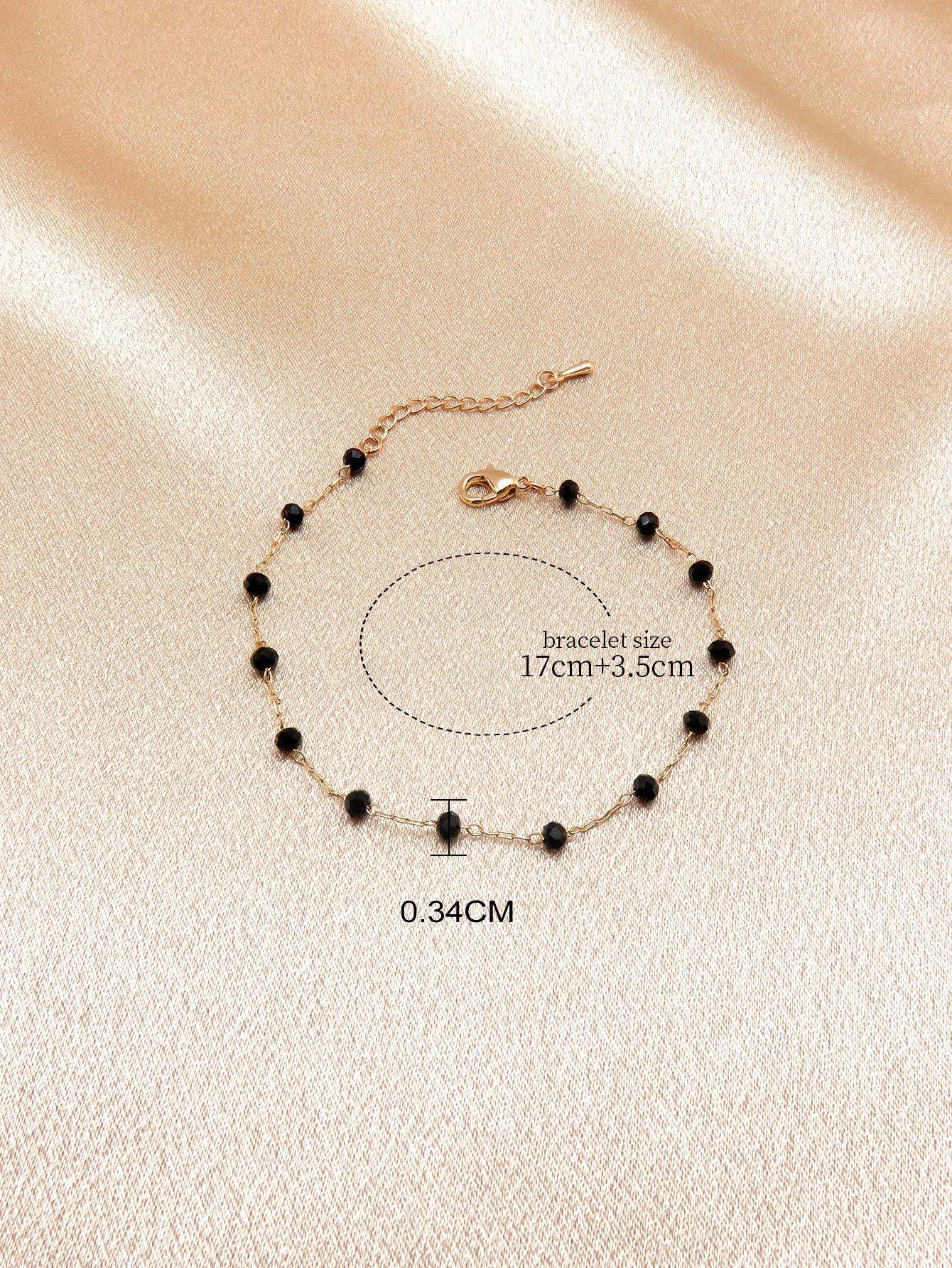 Европейский и американский ретро браслет из черного хрусталя с бусинами - Женская модная бижутерия KC Gold чёрный
Европейский и американский ретро браслет из черного хрусталя с бусинами - Женская модная бижутерия KC Gold чёрный