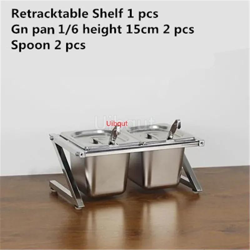 GN pan with rack basin shelf for milk tea shop box jam Stainless Steel Box serving tray salad bowl Storage Chafing Buffet Pan
GN pan with rack basin shelf for milk tea shop box jam Stainless Steel Box serving tray salad bowl Storage Chafing Buffet Pan