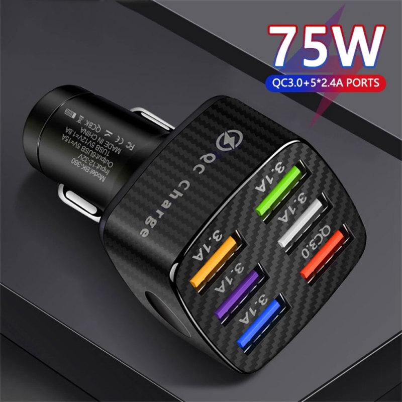 15a 6 Usb Автомобильное зарядное устройство Luminous Qc3.0 75W Быстрая зарядка телефонный адаптер со светодиодным дисплеем Стабильный
15a 6 Usb Автомобильное зарядное устройство Luminous Qc3.0 75W Быстрая зарядка телефонный адаптер со светодиодным дисплеем Стабильный