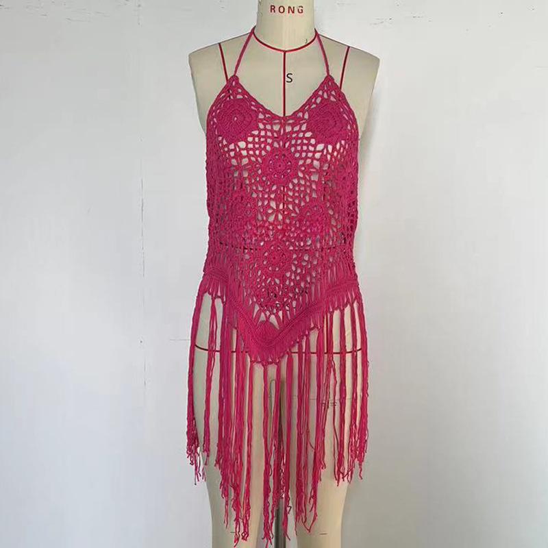 Женское пляжное праздничное сексуальное бикини с большой открытой спиной и завязками на крючках, короткий топ с бахромой, пляжное накидка L розы красного
Женское пляжное праздничное сексуальное бикини с большой открытой спиной и завязками на крючках, короткий топ с бахромой, пляжное накидка L розы красного