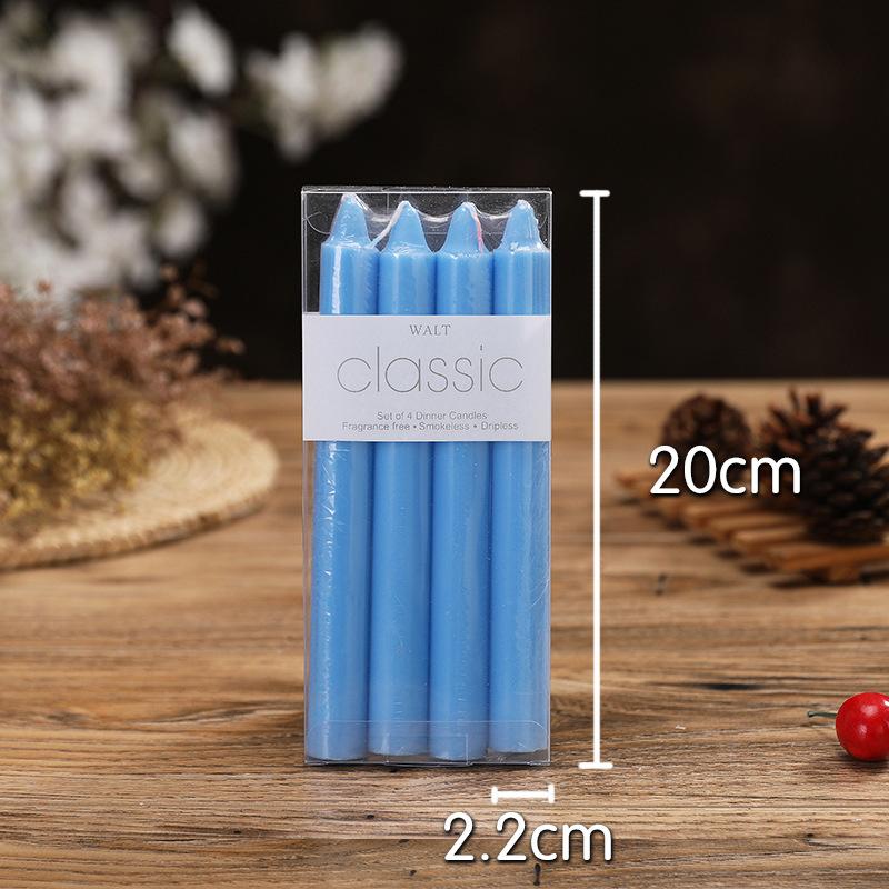 European Style Rod Wax Romantic Wedding Ivory White Long Rod Candle blue, straight 2.2 * 20cm
European Style Rod Wax Romantic Wedding Ivory White Long Rod Candle blue, straight 2.2 * 20cm