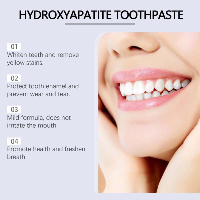 7.5% Hydroxyapatite Toothpaste For Enamel Protection, Formula With Gentle Mint, For Sensitive Teeth, Long-Lasting Fresh Breath 1pcs
7.5% Hydroxyapatite Toothpaste For Enamel Protection, Formula With Gentle Mint, For Sensitive Teeth, Long-Lasting Fresh Breath 1pcs