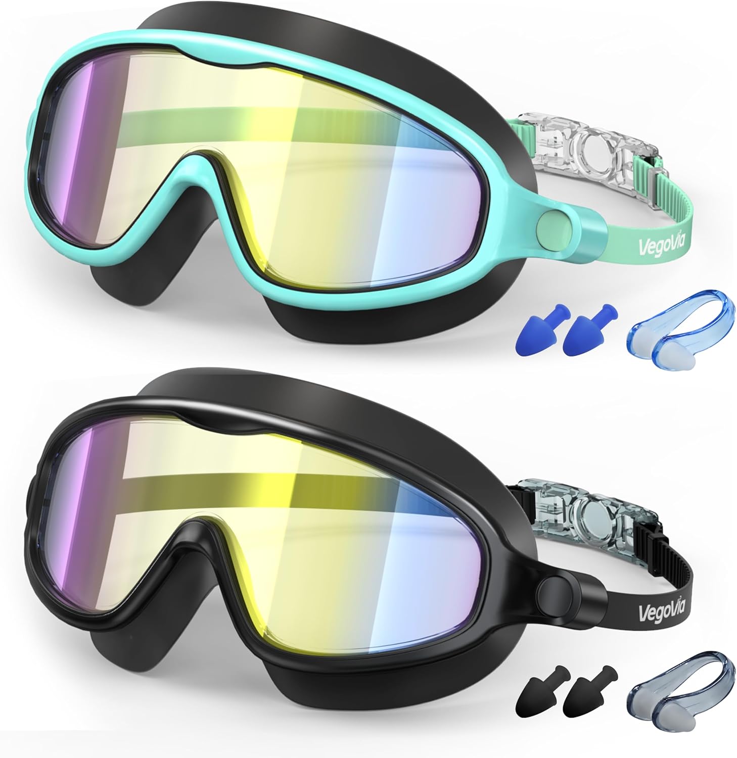 Kids Swim Goggles 2 Pack, Anti-Fog UV Protection Wide View for Boys Girls Ages 3-15 United States
Kids Swim Goggles 2 Pack, Anti-Fog UV Protection Wide View for Boys Girls Ages 3-15 United States