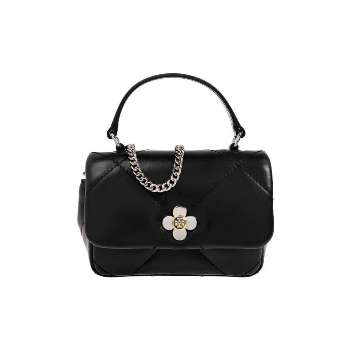 Tory Burch Kira Quilted Clover Logo Magnetic Closure Leather Shoulder Bag Mini Women Handbags Black 165048-001 Basic Set (Bag+Dust Bag)
Tory Burch Kira Quilted Clover Logo Magnetic Closure Leather Shoulder Bag Mini Women Handbags Black 165048-001 Basic Set (Bag+Dust Bag)