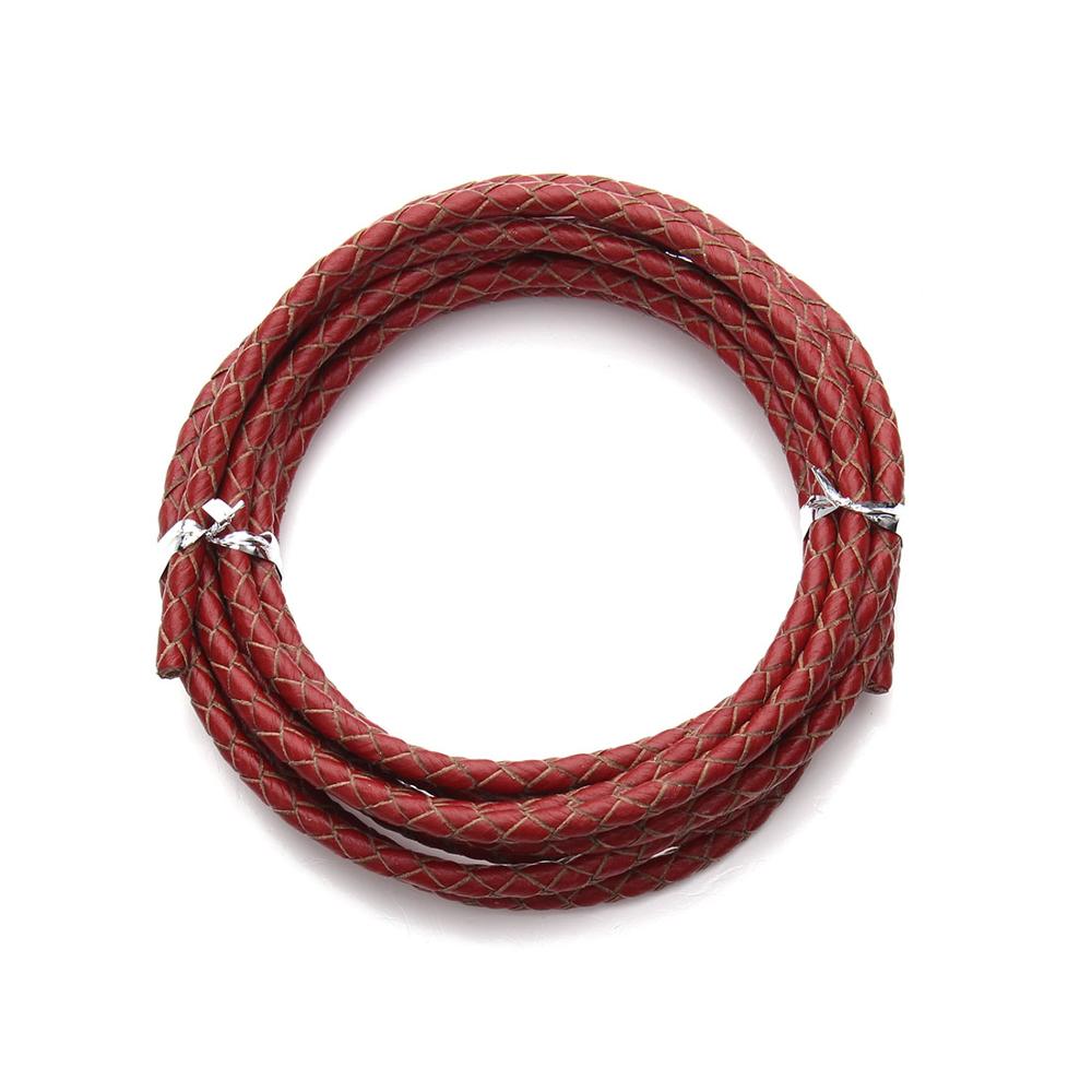 2meter/lots 3mm Genuine Braided Leather Cord for Leather Bracelet Making Round Leather Thread Rope Necklace Jewelry Making 3mm червоний
2meter/lots 3mm Genuine Braided Leather Cord for Leather Bracelet Making Round Leather Thread Rope Necklace Jewelry Making 3mm червоний