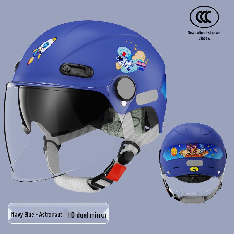 Детский шлем для электромотоцикла с защитой от ультрафиолета, сертифицированный 3C — для всесезонного использования Navy Blue New Double Mirror
Детский шлем для электромотоцикла с защитой от ультрафиолета, сертифицированный 3C — для всесезонного использования Navy Blue New Double Mirror