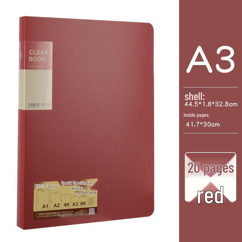 Kangbai A3 Art Album: 8K Drawing Folder & Paper Bag (Model A4820-60)
Kangbai A3 Art Album: 8K Drawing Folder & Paper Bag (Model A4820-60)