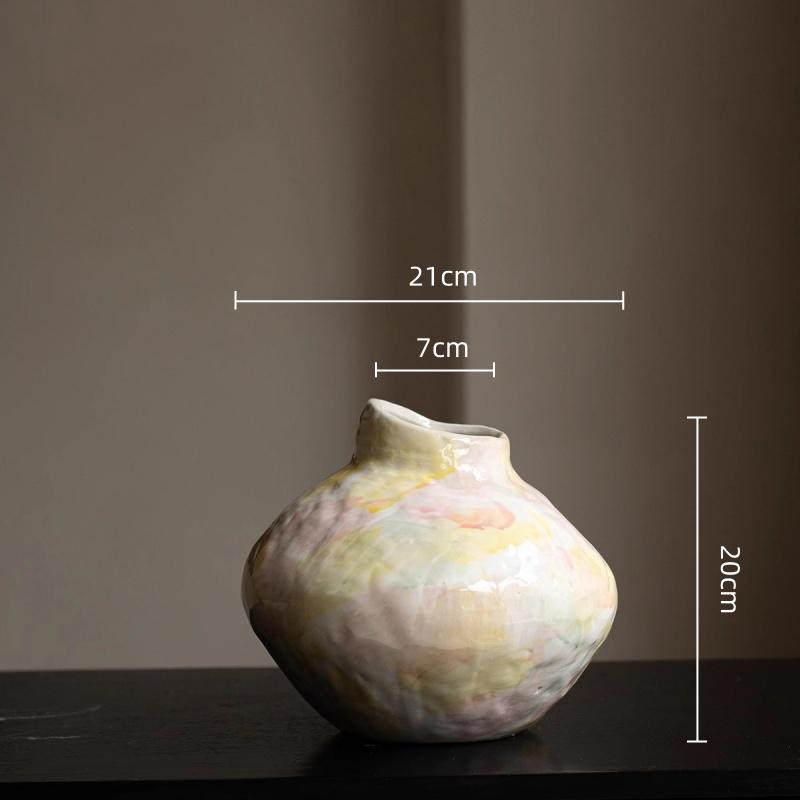 Ceramic Vase Handmade Earthenware Pot Flower Vase Flower Arrangement Accessories Retro Flowerpot Home Decoration Accessories
Ceramic Vase Handmade Earthenware Pot Flower Vase Flower Arrangement Accessories Retro Flowerpot Home Decoration Accessories