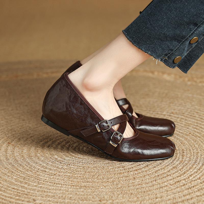 Krazing Pot Sheepskin Round Toe Low Heels Hook Loop Summer Shoes Big Size 42 Women Pumps 42 коричневий
Krazing Pot Sheepskin Round Toe Low Heels Hook Loop Summer Shoes Big Size 42 Women Pumps 42 коричневий