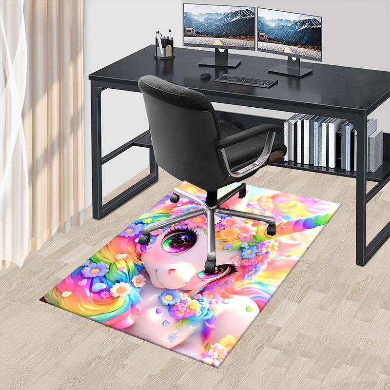 1pc Rainbow Unicorn Office Chair Mat - Anime Cartoon Design, Non-Slip Carpet for Home Decor, Suitable for All Seasons.H070 60cm by 90cm
1pc Rainbow Unicorn Office Chair Mat - Anime Cartoon Design, Non-Slip Carpet for Home Decor, Suitable for All Seasons.H070 60cm by 90cm