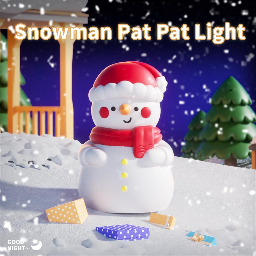 Christmas Snowman Tap Light with 7-Color Ambient Lighting,500mAh Rechargeable Night Light A
Christmas Snowman Tap Light with 7-Color Ambient Lighting,500mAh Rechargeable Night Light A