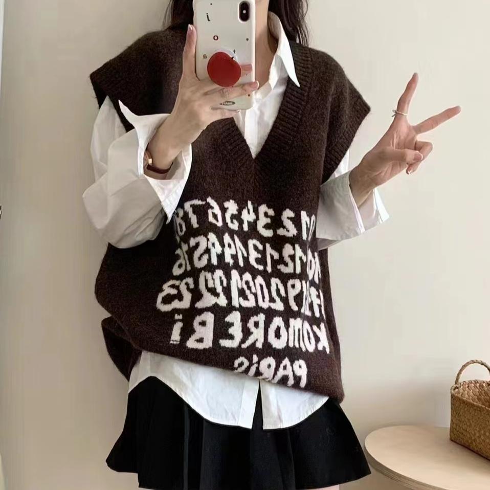 DIMANAF 2024 Plus Size Vest Big Size Autumn Women Letter Printing Sweepers Knitting Fashion Oversize Basic Casual Style Loose Sweepers
DIMANAF 2024 Plus Size Vest Big Size Autumn Women Letter Printing Sweepers Knitting Fashion Oversize Basic Casual Style Loose Sweepers