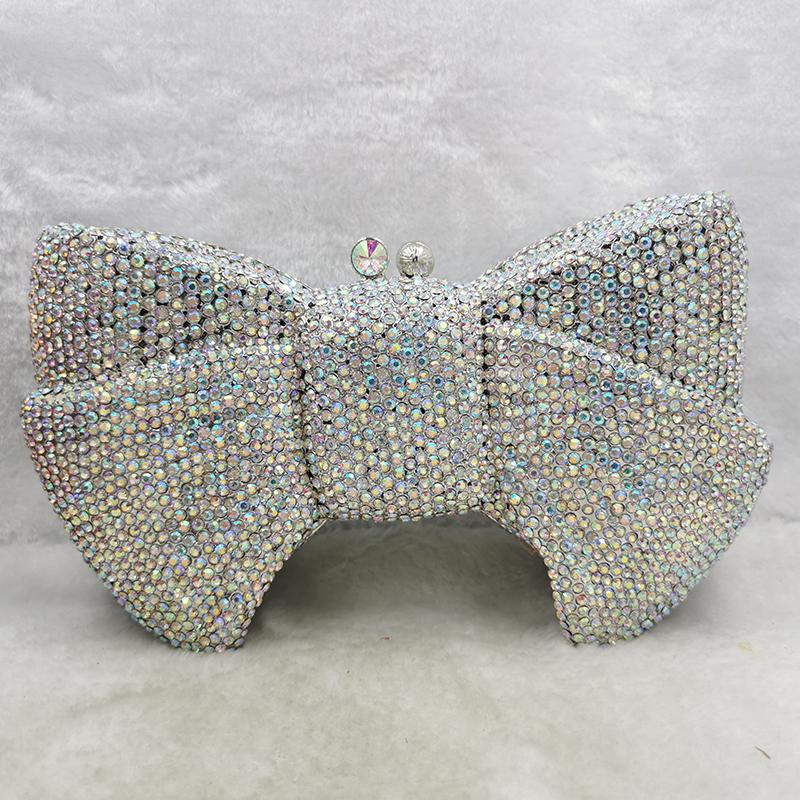 WHTUOHENG Luxury Diamond Rhinestone Bow Evening Clutch Bag For Women Wedding Bag Party Prom Formal Crystal Minaudiere Handbag 21cmX14cmX5cm
WHTUOHENG Luxury Diamond Rhinestone Bow Evening Clutch Bag For Women Wedding Bag Party Prom Formal Crystal Minaudiere Handbag 21cmX14cmX5cm