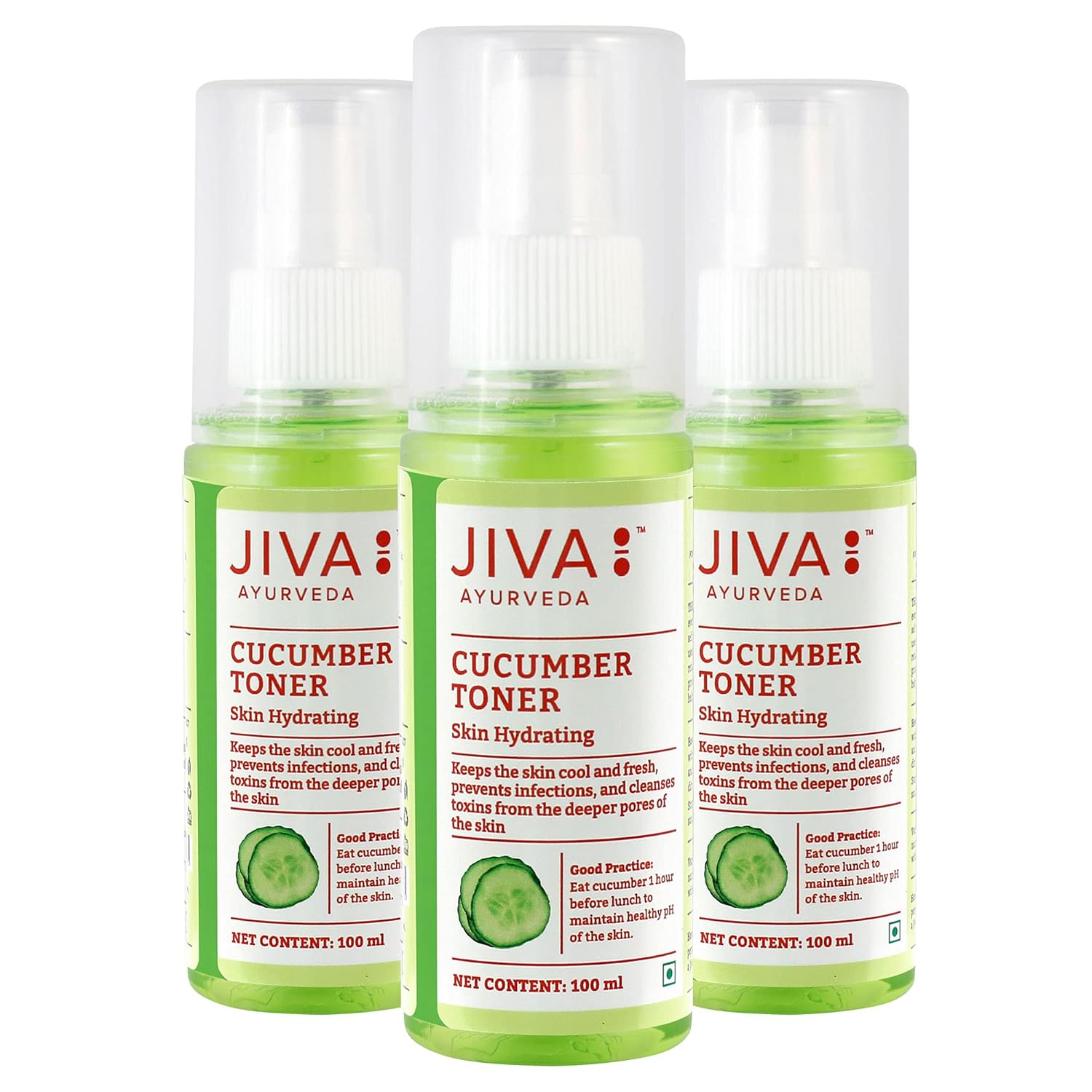Jiva Cucumber Toner 100ml Pack Of 3 | Hydrating Natural Face Toner For All Skin Types & Deep Cleansing
Jiva Cucumber Toner 100ml Pack Of 3 | Hydrating Natural Face Toner For All Skin Types & Deep Cleansing