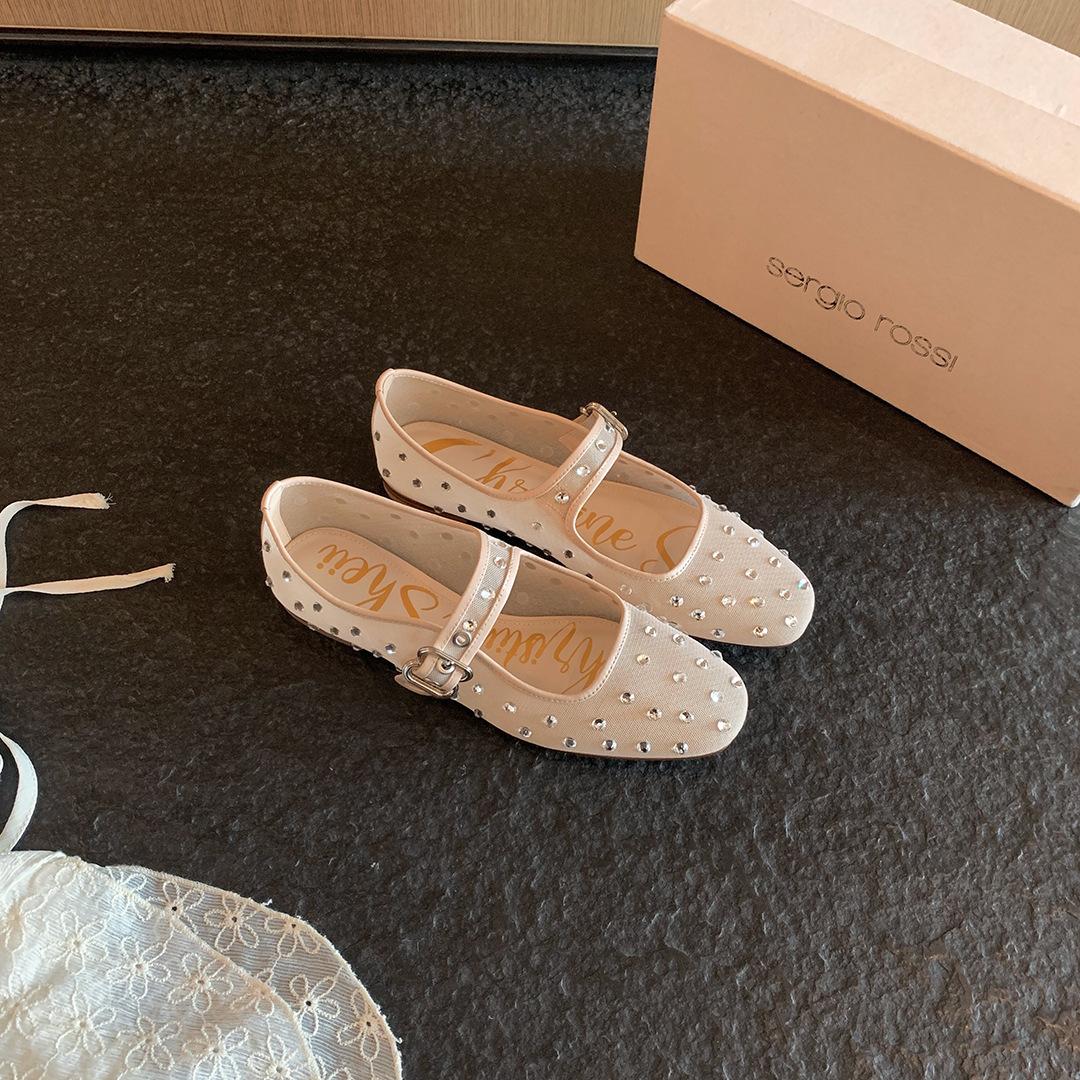 Sheepskin Su Yinyin same shoes Dream Galaxy rhinestone mesh breathable flat Mary Jane shoes women s ballet shoes 35
Sheepskin Su Yinyin same shoes Dream Galaxy rhinestone mesh breathable flat Mary Jane shoes women s ballet shoes 35