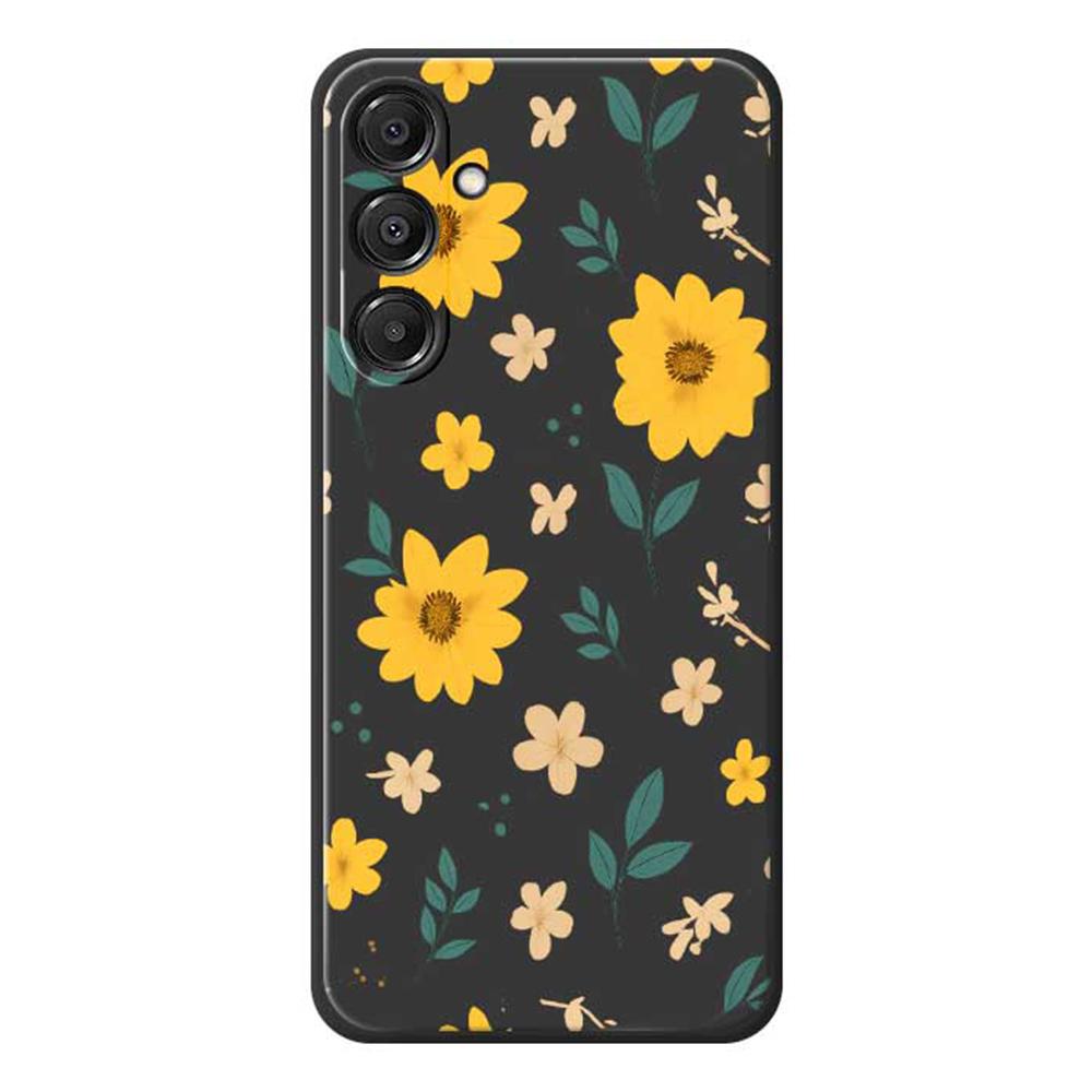 For Samsung Galaxy A16 5G/4G Case Yellow Floral and Leaves Pattern Printing Straight Edge TPU Phone Back Cover Black
For Samsung Galaxy A16 5G/4G Case Yellow Floral and Leaves Pattern Printing Straight Edge TPU Phone Back Cover Black