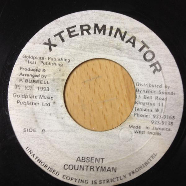 7inch Record COUNTRYMAN - Absent NONE XTerminator 1993 Jamaica Reggae, Ska & Dub Used
7inch Record COUNTRYMAN - Absent NONE XTerminator 1993 Jamaica Reggae, Ska & Dub Used