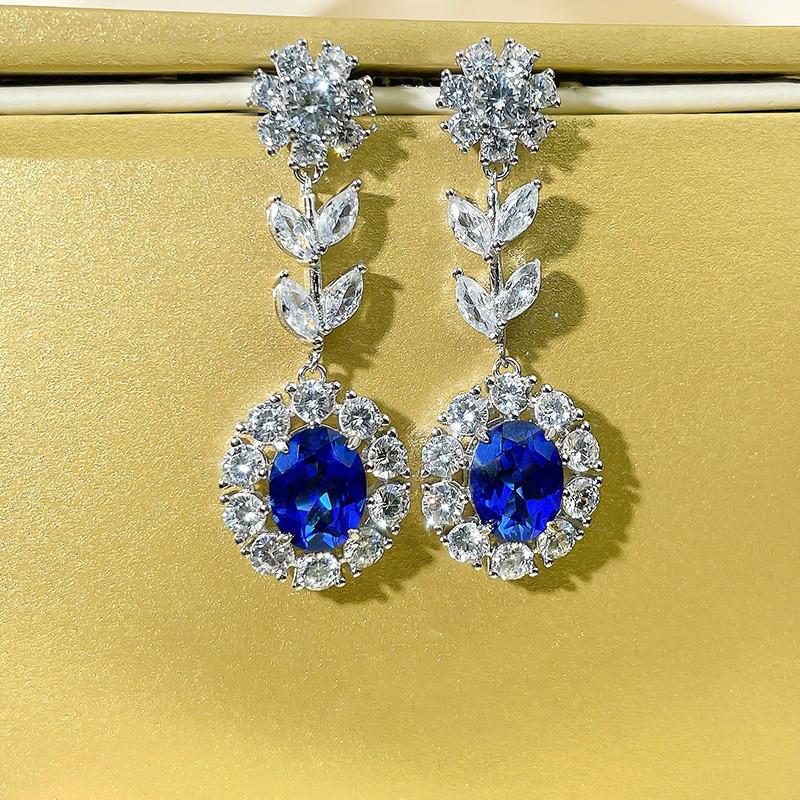 Huitan Noble Women s Hanging Earrings for Wedding Elegant Blue Cubic Zirconia Dangle Earrings Anniversary Gift Fashion Jewelry
Huitan Noble Women s Hanging Earrings for Wedding Elegant Blue Cubic Zirconia Dangle Earrings Anniversary Gift Fashion Jewelry