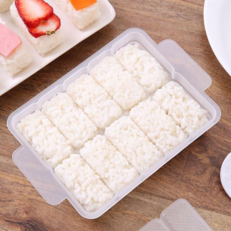 10Grids Rice Ball Set Mini Square Sushi Roll Mold Bento Press Form Food Diy Tools Restaurant Kitchen Accessories With Rice Spoon
10Grids Rice Ball Set Mini Square Sushi Roll Mold Bento Press Form Food Diy Tools Restaurant Kitchen Accessories With Rice Spoon