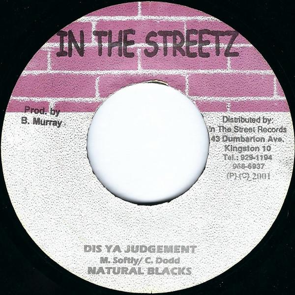 7inch Record NATURAL BLACK - Dis Ya Judgement NONE In The Streetz 2003 Jamaica Reggae, Ska & Dub Used
7inch Record NATURAL BLACK - Dis Ya Judgement NONE In The Streetz 2003 Jamaica Reggae, Ska & Dub Used