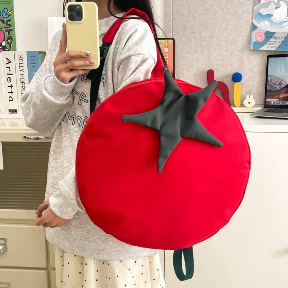Cute Tomato Backpack Casual Student Schoolbag Creative Large Capacity Backpack Outdoor червоний
Cute Tomato Backpack Casual Student Schoolbag Creative Large Capacity Backpack Outdoor червоний