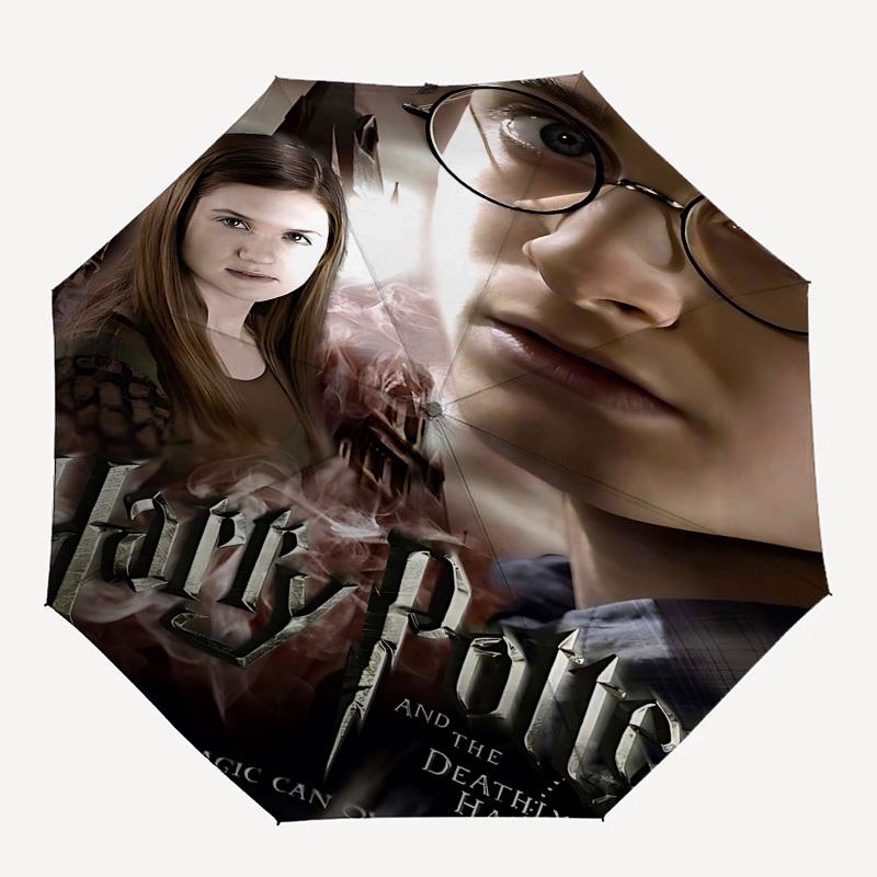 1pc Harry Potter and the Deathly Hallows Automatic Folding Umbrella - Compact 8-Rib Design, Durable Plastic & Iron1305L
1pc Harry Potter and the Deathly Hallows Automatic Folding Umbrella - Compact 8-Rib Design, Durable Plastic & Iron1305L