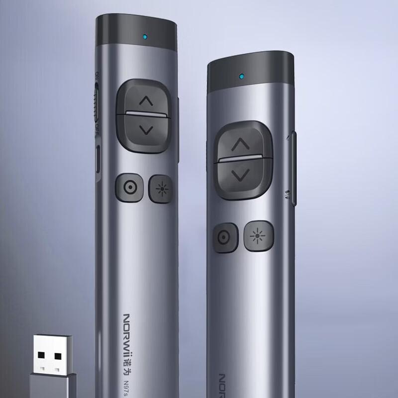 Двухголовочный Bluetooth-презентер NORWII N97s
Двухголовочный Bluetooth-презентер NORWII N97s