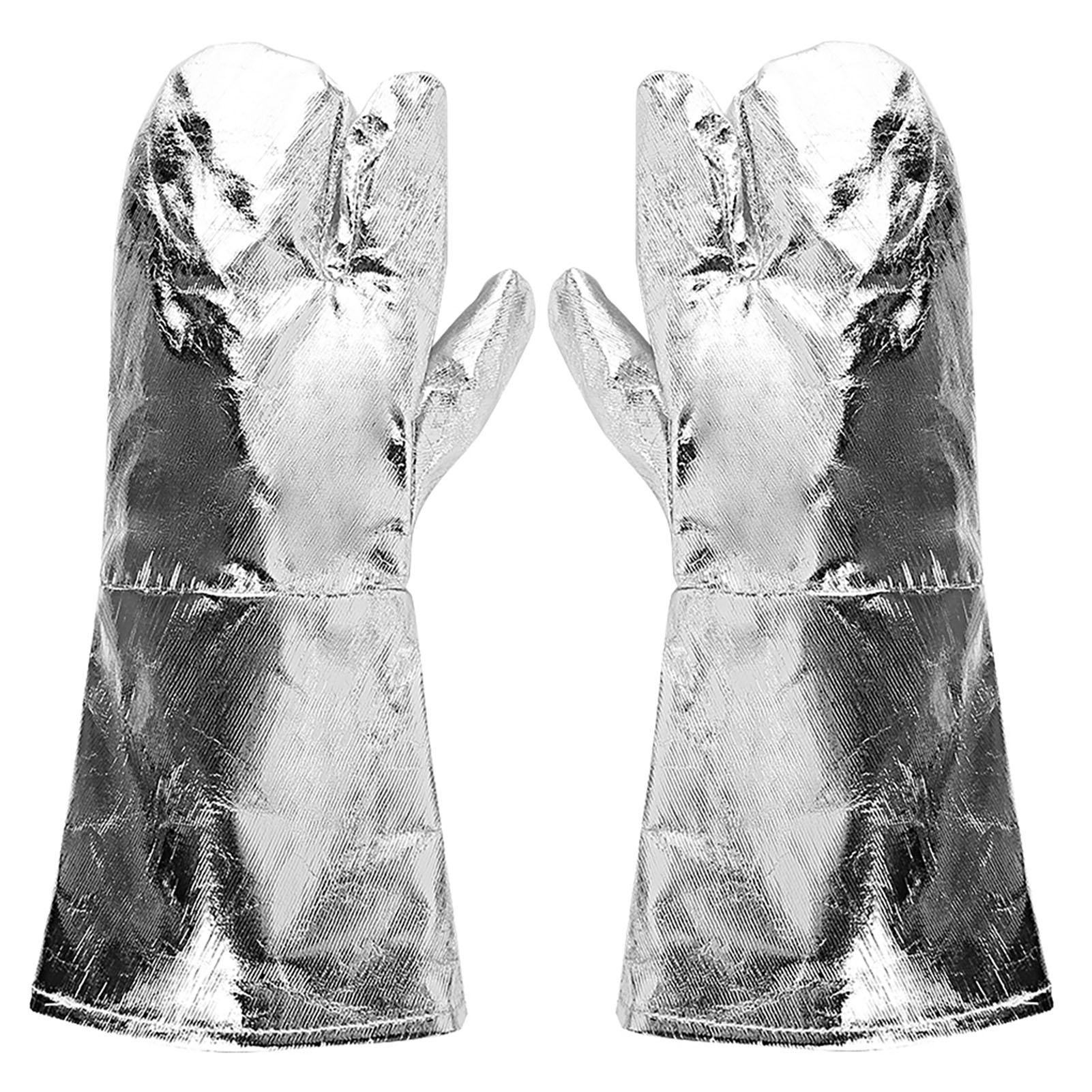500 celsius Heat Resistance Anti High Temperature Thermal Insulation Aluminum Foil Protection Gloves
500 celsius Heat Resistance Anti High Temperature Thermal Insulation Aluminum Foil Protection Gloves
