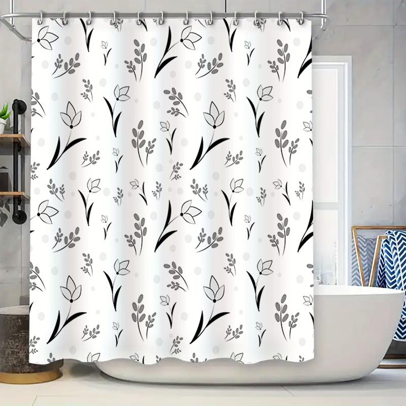 White Floral Pattern Shower Curtain Luxury Modern Bath Decor Set For Bathroom Decoration Size: 72X72In (180Cm X 180Cm) W60H190(CM)-1 Pcs
White Floral Pattern Shower Curtain Luxury Modern Bath Decor Set For Bathroom Decoration Size: 72X72In (180Cm X 180Cm) W60H190(CM)-1 Pcs