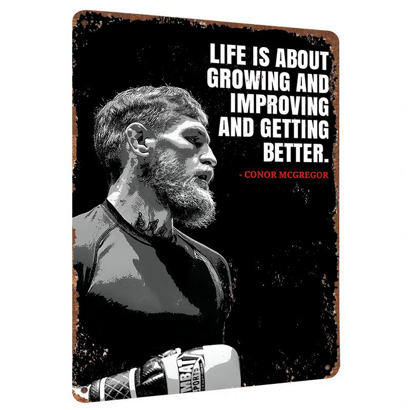 Conor McGregor Inspirational Quote Metal Wall Art Motivational Gym Decor for Home Office 20x30cm(7.8x11.8inch)
Conor McGregor Inspirational Quote Metal Wall Art Motivational Gym Decor for Home Office 20x30cm(7.8x11.8inch)