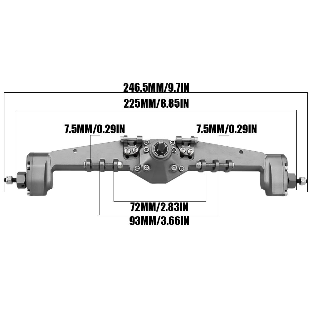 1/10 RC Crawler All Metal Front and Rear Portal Axle for Axial Capra 1.9 UTB AXI03004 Buggy F9 Wraith 90018 RR10 Upgrade Part
1/10 RC Crawler All Metal Front and Rear Portal Axle for Axial Capra 1.9 UTB AXI03004 Buggy F9 Wraith 90018 RR10 Upgrade Part