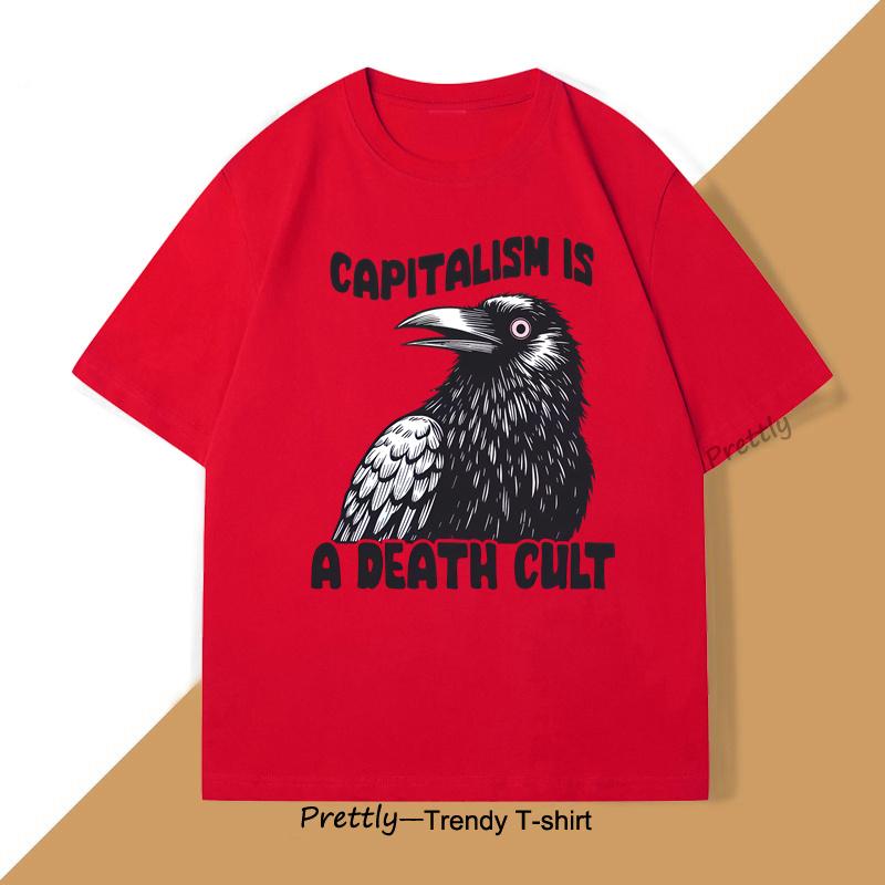 Vintage Capitalism Is A Death Cult TShirt Men Women Graphic T Shirts High Qualtity Oversized Tshirt for Men Short Sleeve Tee S
Vintage Capitalism Is A Death Cult TShirt Men Women Graphic T Shirts High Qualtity Oversized Tshirt for Men Short Sleeve Tee S