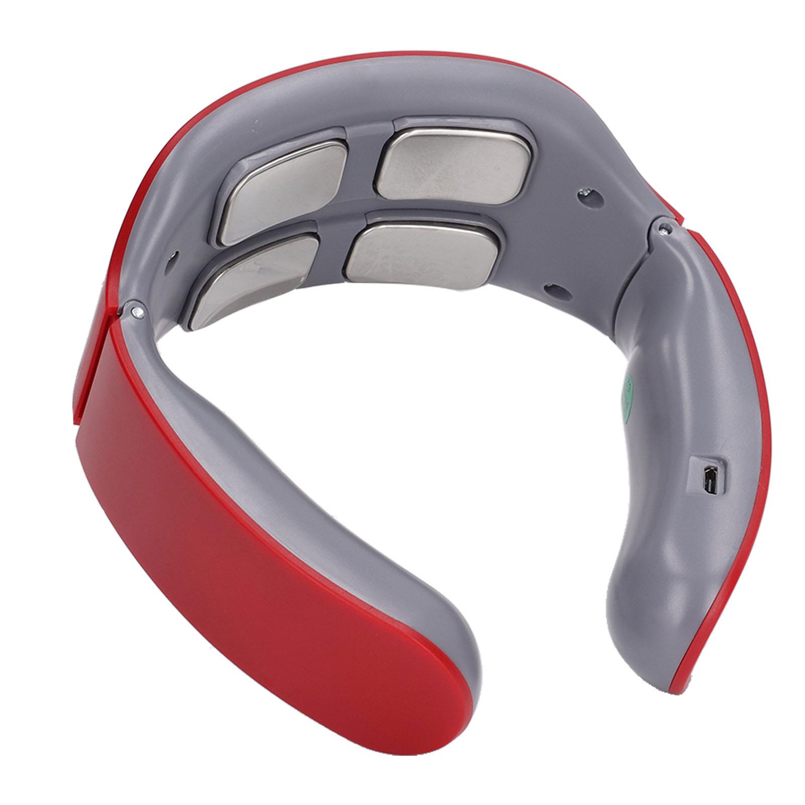 Electric Pulse Neck Massager with Heat 6 Modes 9 Levels 4 Pads Cordless Cervical Spine Massager Red
Electric Pulse Neck Massager with Heat 6 Modes 9 Levels 4 Pads Cordless Cervical Spine Massager Red