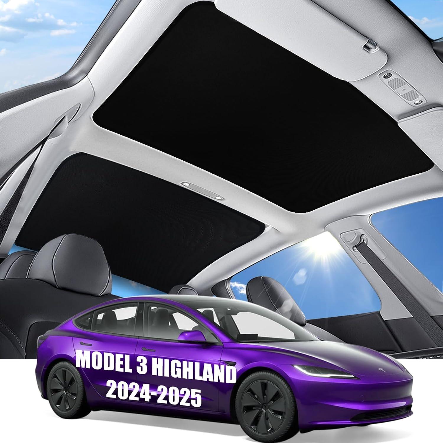 Suitable for Tesla s New Model 3 Highland 2024-2025 Roof Sunshade, Fully Covered Seamless Design Sunshade, Sunroof Accessories
Suitable for Tesla s New Model 3 Highland 2024-2025 Roof Sunshade, Fully Covered Seamless Design Sunshade, Sunroof Accessories