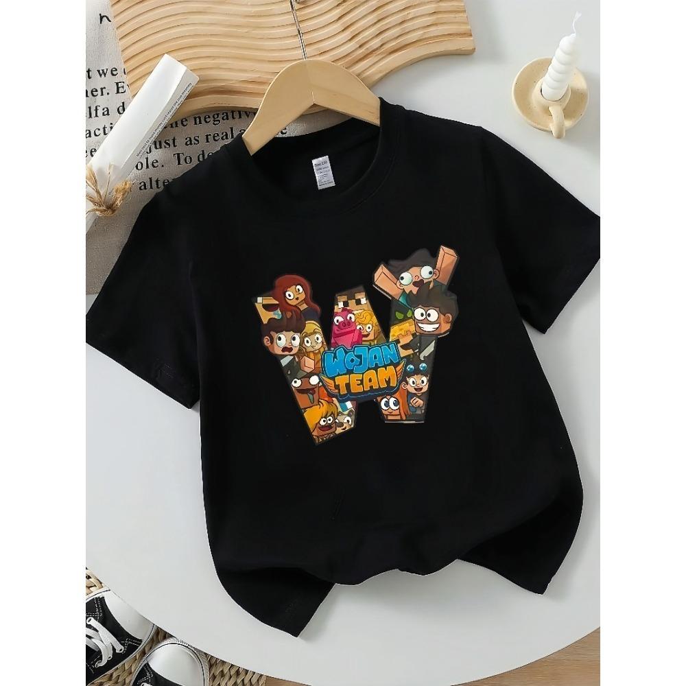 Children s Niche T-Shirt: WOJAN TEAM Cartoon Character Print 100
Children s Niche T-Shirt: WOJAN TEAM Cartoon Character Print 100