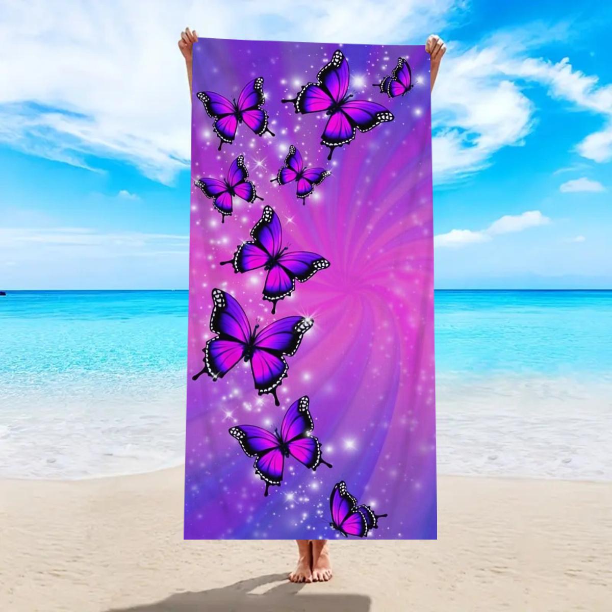 1pc Ultra fine fiber butterfly flower printed beach towel, a must-have multifunctional beach towel for sports and swimming W30*H60(CM)
1pc Ultra fine fiber butterfly flower printed beach towel, a must-have multifunctional beach towel for sports and swimming W30*H60(CM)