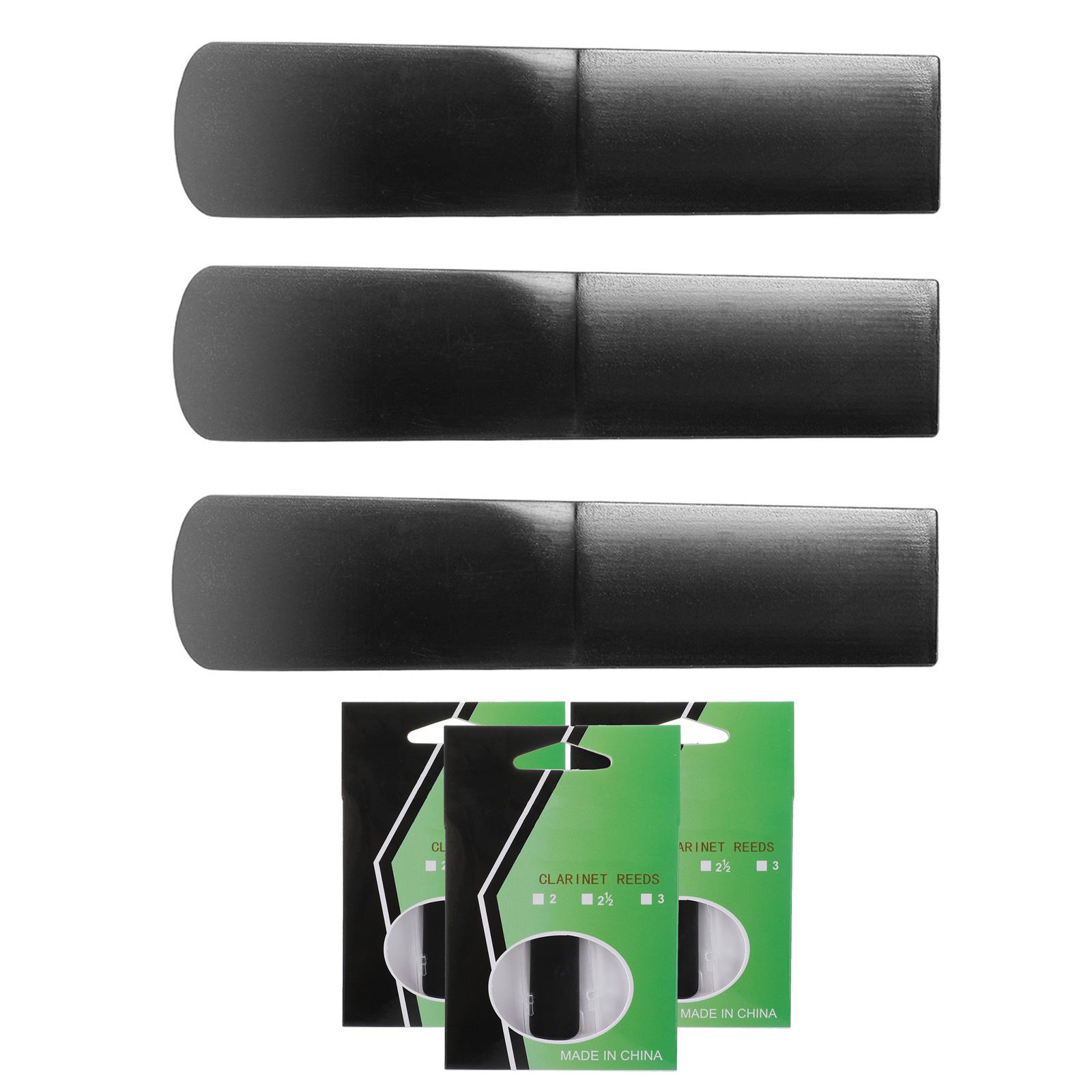3Pcs Clarinet Mouthpiece Reed Resin Clarinet Reed Strength 1.5/2.0/2.5 Repair Reed Musical Instrument Accessories
3Pcs Clarinet Mouthpiece Reed Resin Clarinet Reed Strength 1.5/2.0/2.5 Repair Reed Musical Instrument Accessories