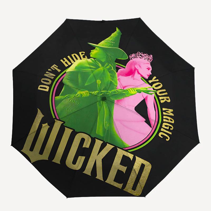 1pc Wicked Automatic Folding Umbrella - Compact 8-Rib Design, Durable Plastic & Iron, Daily Use F104042
1pc Wicked Automatic Folding Umbrella - Compact 8-Rib Design, Durable Plastic & Iron, Daily Use F104042