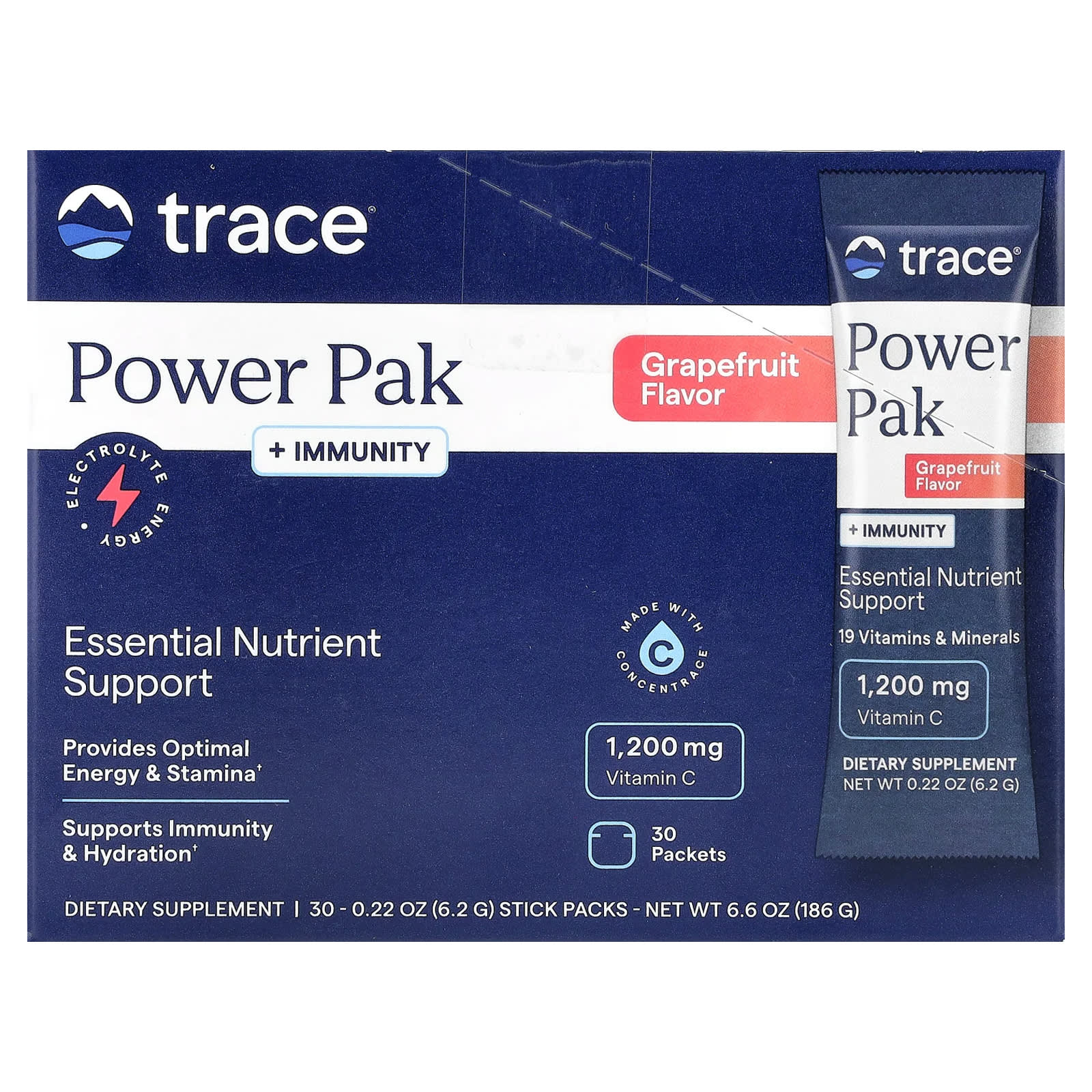 Powerpak + Immunity, Grapefruit, 30 Stick Packs, 6.2G (0.22Oz) Each 
Powerpak + Immunity, Grapefruit, 30 Stick Packs, 6.2G (0.22Oz) Each