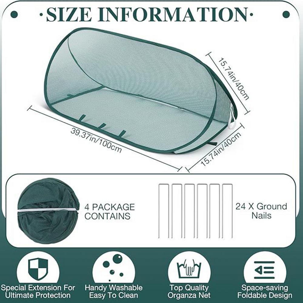 Plant Netting Protection Cover Foldable Pop-Up Outdoor Barrier Plant Cover Protector From Animals For Indoor Greenhouse Yard зелений
Plant Netting Protection Cover Foldable Pop-Up Outdoor Barrier Plant Cover Protector From Animals For Indoor Greenhouse Yard зелений